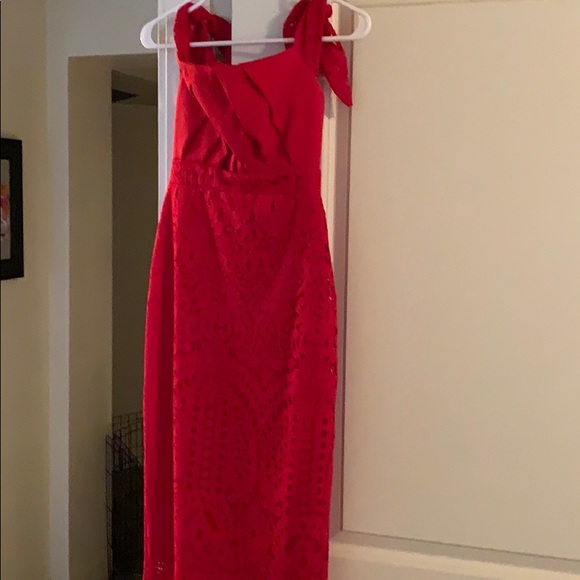 Red ASOS cocktail dress - Picture 3 of 3